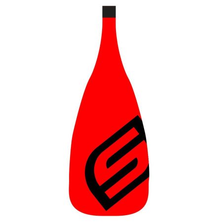 PAGAIA PER SUP FIBRA DI VETRO SMONTABILE PLUS ROSSA
