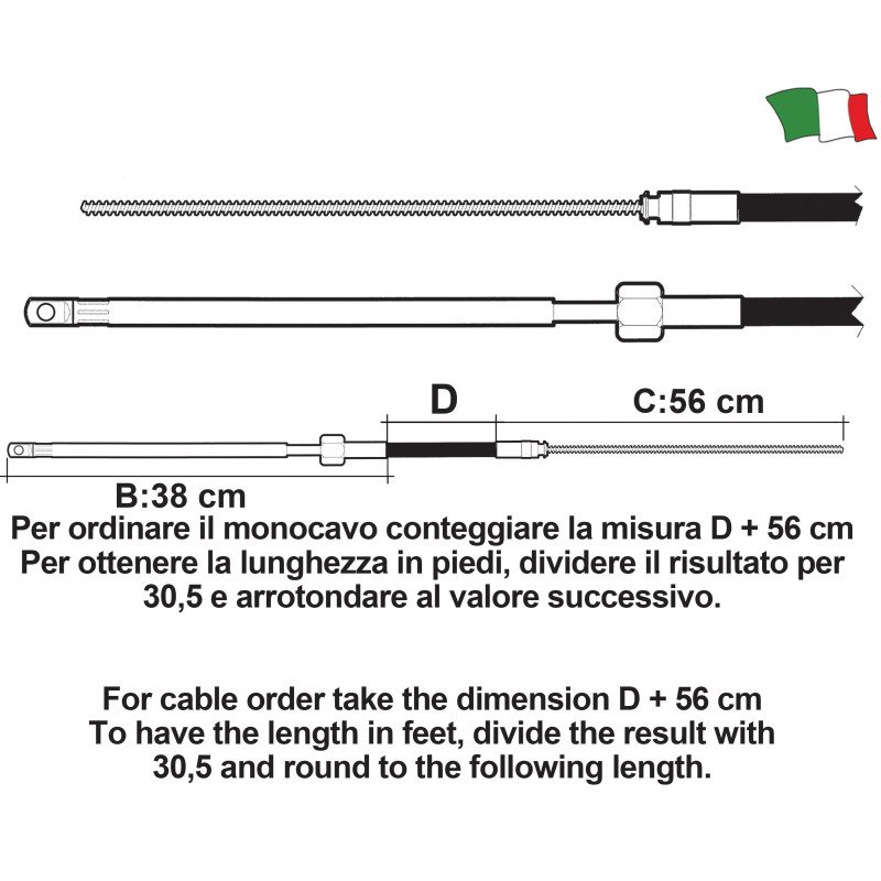 ULTRAFLEX CAVO TIMONIERA ULTRAFLEX M66