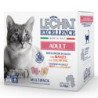 LECHAT EXCELLENCE GATTO ADULTO MANZO E SALMONE 12X100GR