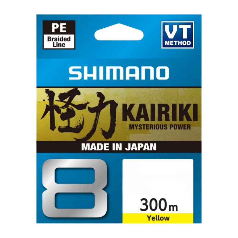 SHIMANO TRECCIATO KAIRIKI X8 YELLOW 300 MT