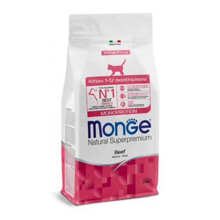 MONGE CROCCANTINI GATTO KITTEN MANZO