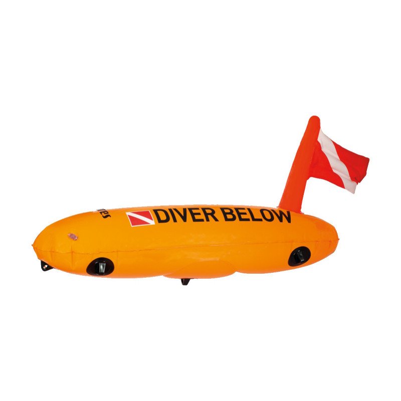 MARES BOA BUOY TORPEDO CON 20 METRI DI SAGOLA E GANCI