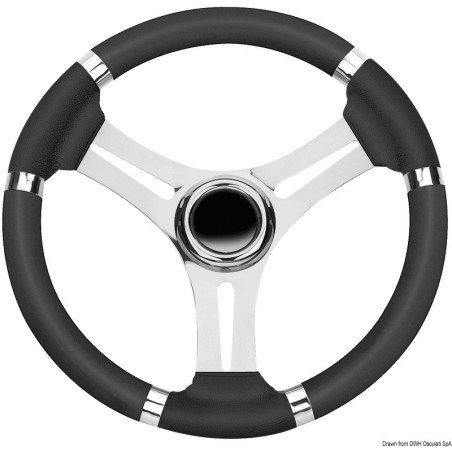 OSCULATI VOLANTE CORONA LUX NERO MM350