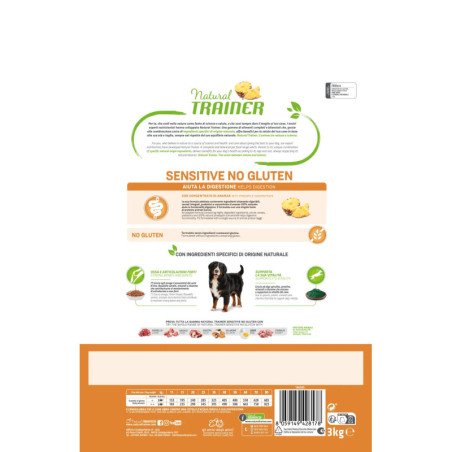 NATURAL TRAINER SENSITIVE ADULT MAXI CON UOVO E CEREALI