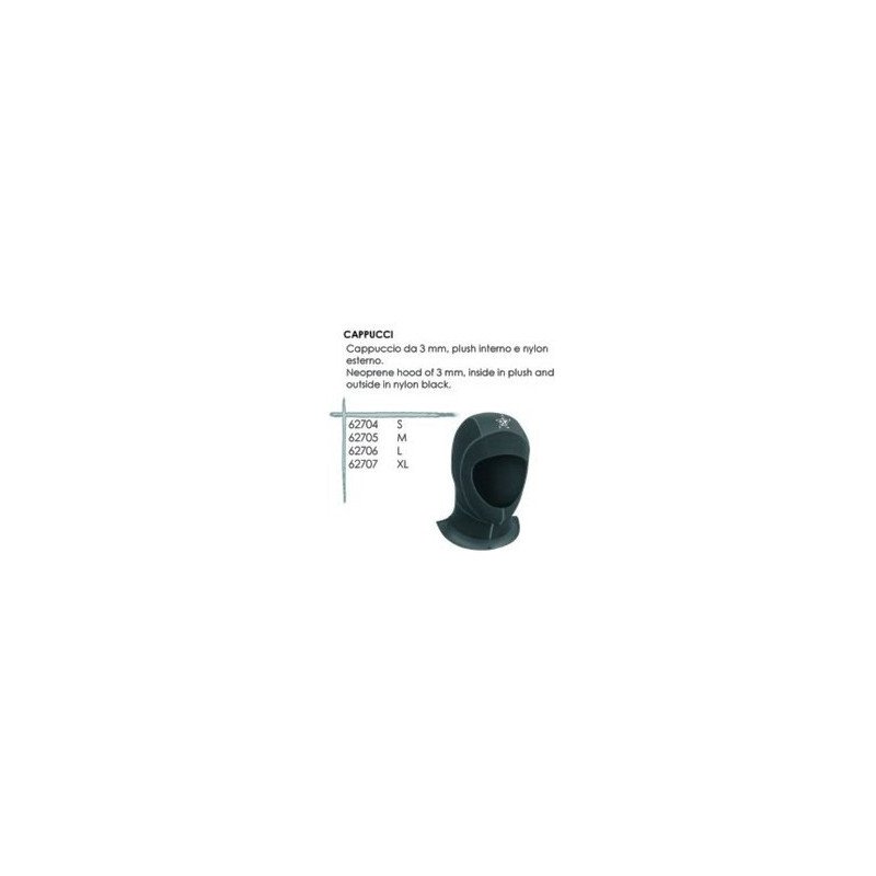 ABYSSTAR CAPPUCCIO ABYSSTAR 3MM NERO