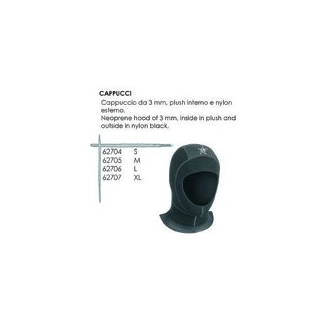 ABYSSTAR CAPPUCCIO ABYSSTAR 3MM NERO