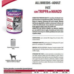GEMON CANE LATTINA TRIPPA DI MANZO 415GR
