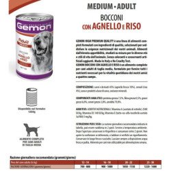 GEMON BOCCONI CANE AGNELLO E RISO 1250gr