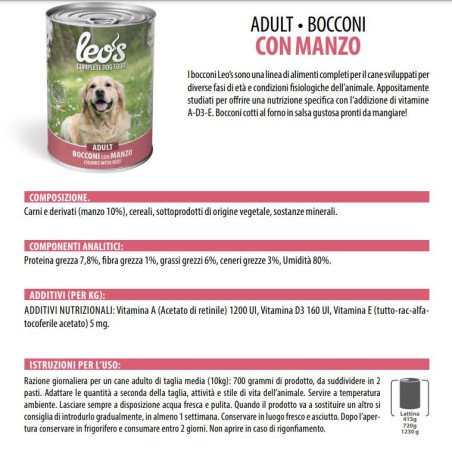 LEO'S MANZO LATTINA BOCCONI 1230GR