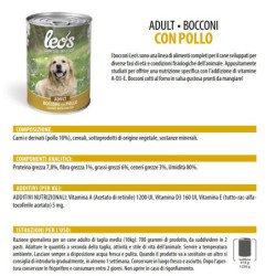 LEO'S POLLO LATTINE BOCCONI PER CANI 415GR