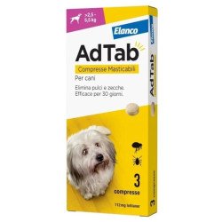 ELANCO ADTAB ANTIPARASSITARIO 2,5-5,5 KG COMPRESSE MASTICABILI