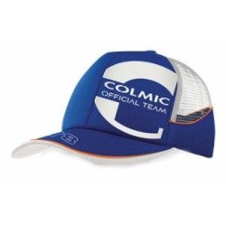 COLMIC CAPPELLO IN COTONE BLU E RETE