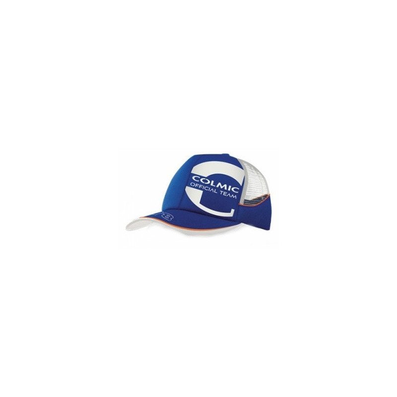 COLMIC CAPPELLO IN COTONE BLU E RETE