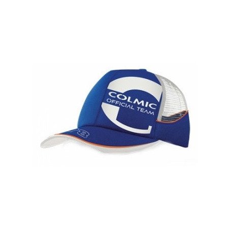 COLMIC CAPPELLO IN COTONE BLU E RETE