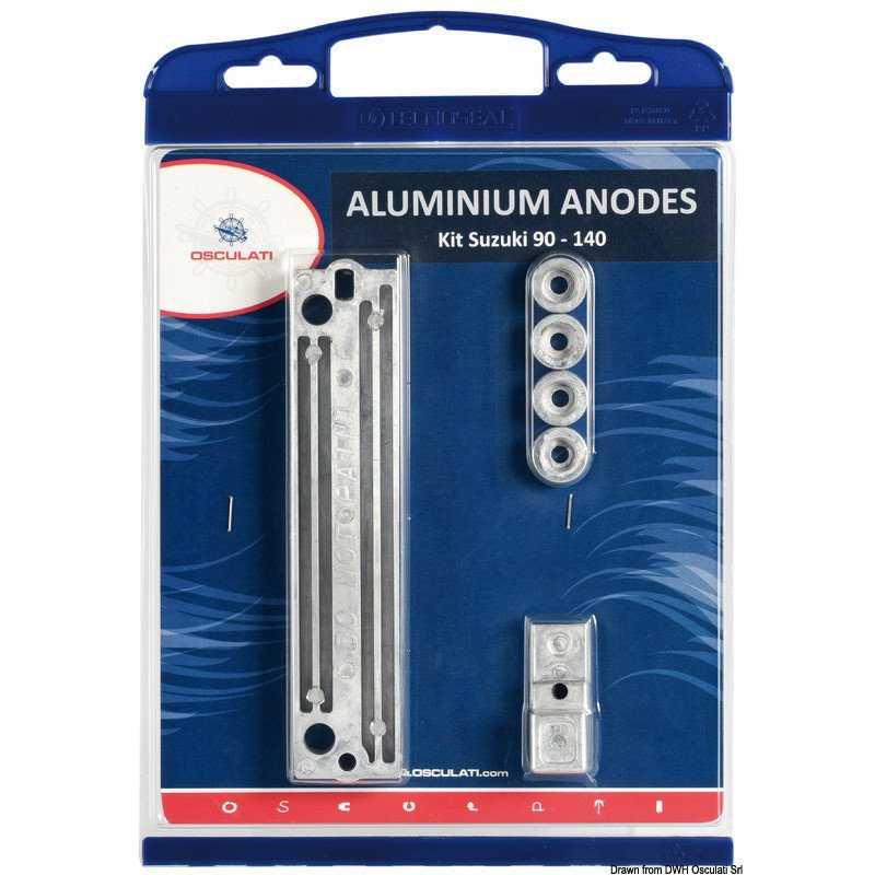 OSCULATI KIT ANODI SUZUKI FUORIBORDO 90/140 HP ALLUMINIO