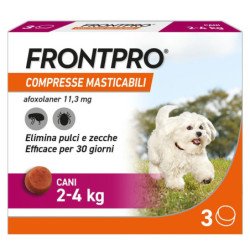 FRONTPRO 3 COMPRESSE MASTICABILI PER CANI 2-4KG