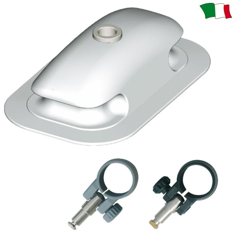 GFN SCALMIERA "SYNTHESIS" FISSA IN GOMMA GRIGIO