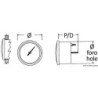 VOLTOMETRO QUADRANTE NERO 20-32V