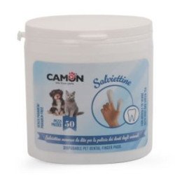 CAMON SALVIETTINE DA DITO PER LA PULIZIA DENTALE 50PZ