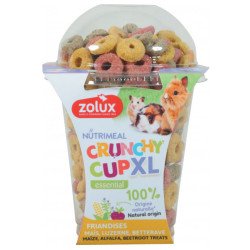 ZOLUX NUTRIMEAL CRUNCHY CUP XL ANELLI MIX 170GR