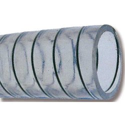 TREM TUBO ACQUA IN PVC CON SPIRALE INOX
