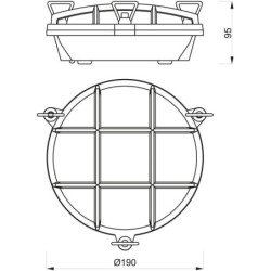 FS TARTARUGA TONDA LAMPADA IN OTTONE 220V