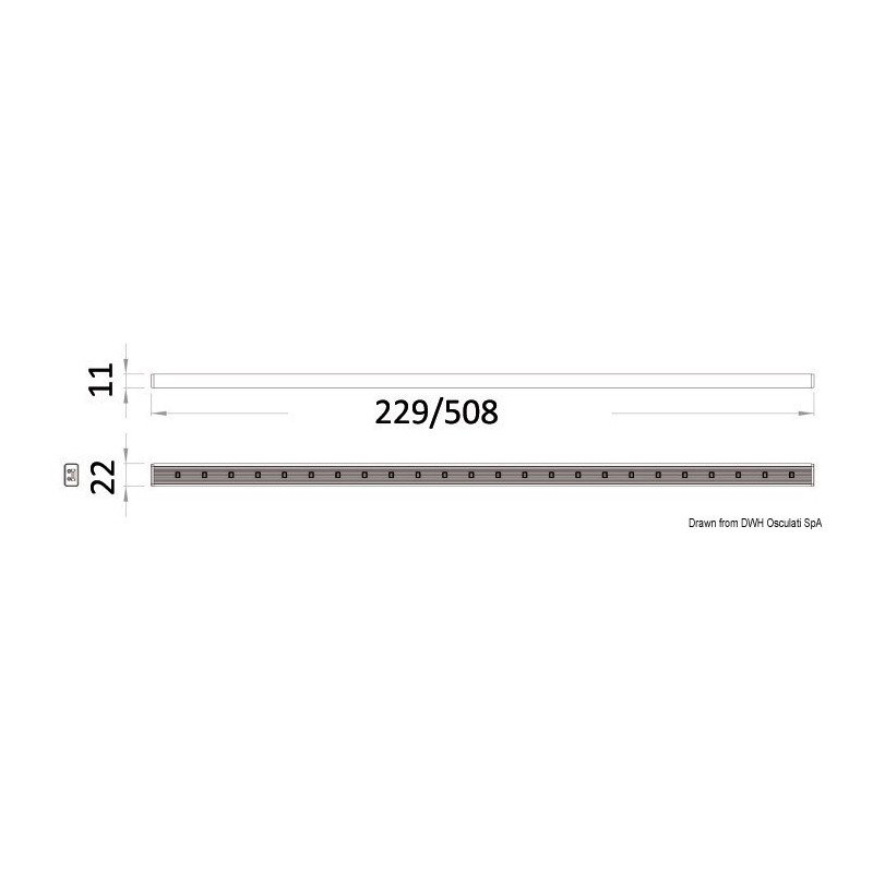 OSCULATI BARRA LUMINOSA LED RGBW 12V