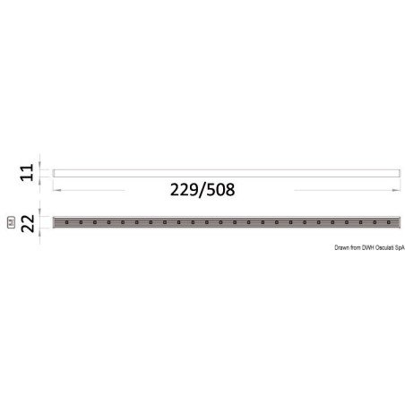 OSCULATI BARRA LUMINOSA LED RGBW 12V