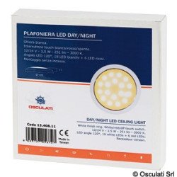 OSCULATI PLAFONIERA LED SENZA INCASSO DAY/NIGHT CROMATA