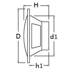 OSCULATI CASSE A DOPPIO CONO BIANCHE 5,25" 2X40W