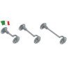 GFN GANCIO FERMAPORTA OTTONE CROMATO 60mm