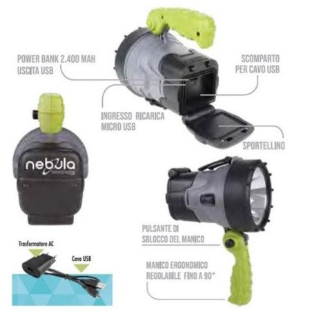CFG TORCIA NEBULA RICARICABILE 450 LUMEN 5W