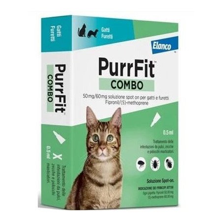 ELANCO PURRFIT COMBO PIPETTE ANTIPARASSITARIE PER GATTI