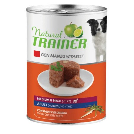 NATURAL TRAINER ADULT MEDIUM MAXI MANZO 400GR