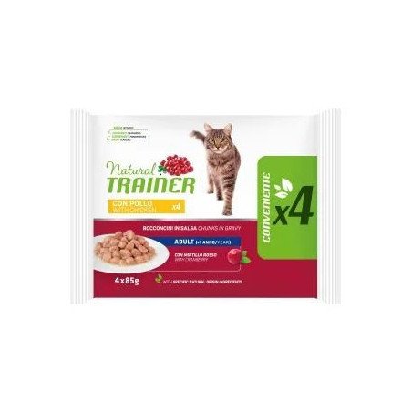 NATURAL TRAINER FLOW PACK ADULT POLLO 4X85G