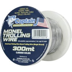 CAPTAIN J MONEL TROLLING WIRE 300MT 0.65MM 60LBS