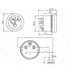 OSCULATI CONTAORE GUARDIAN 12 V