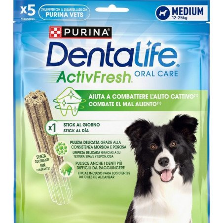 PURINA CANE STICKS DENTALIFE ACTIVFRESH MEDIUM 12-25KG