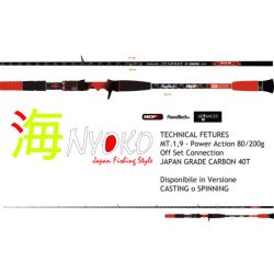 OLYMPUS CANNA NYOKO INSHORE LIGHT JIG SPIN 1.9MT 80-200GR