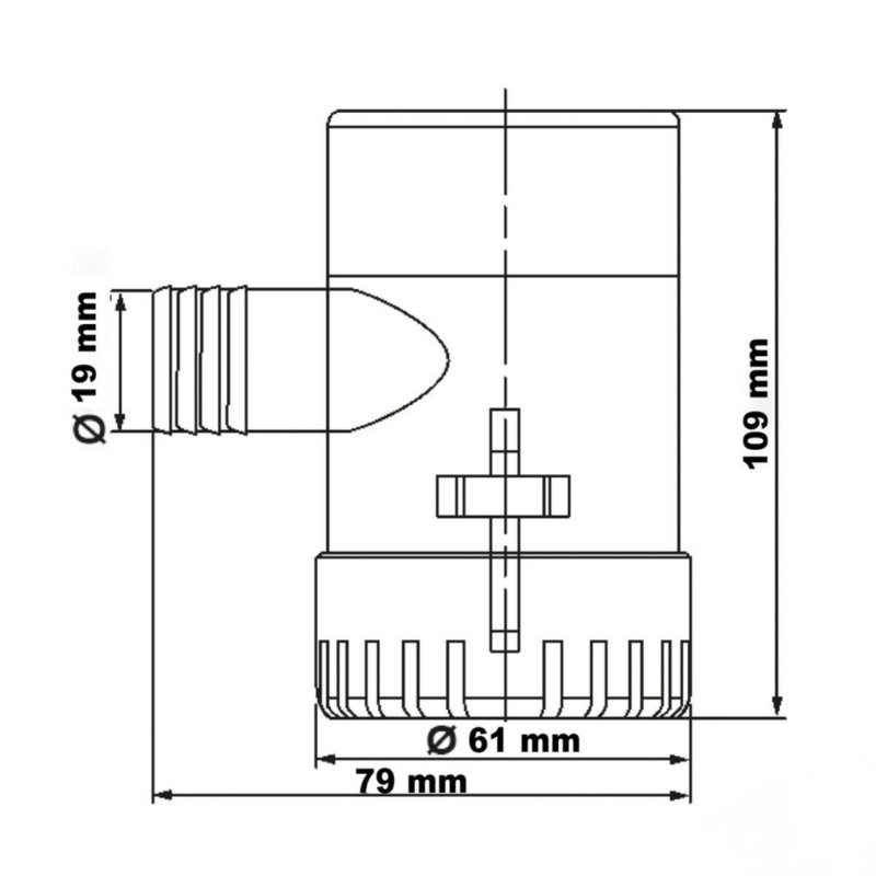 TREM POMPA AD IMMERIONE PORTATA 550 GPH