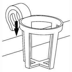OSCULATI PORTA BICCHIERE UNIVERSALE A SCATTO