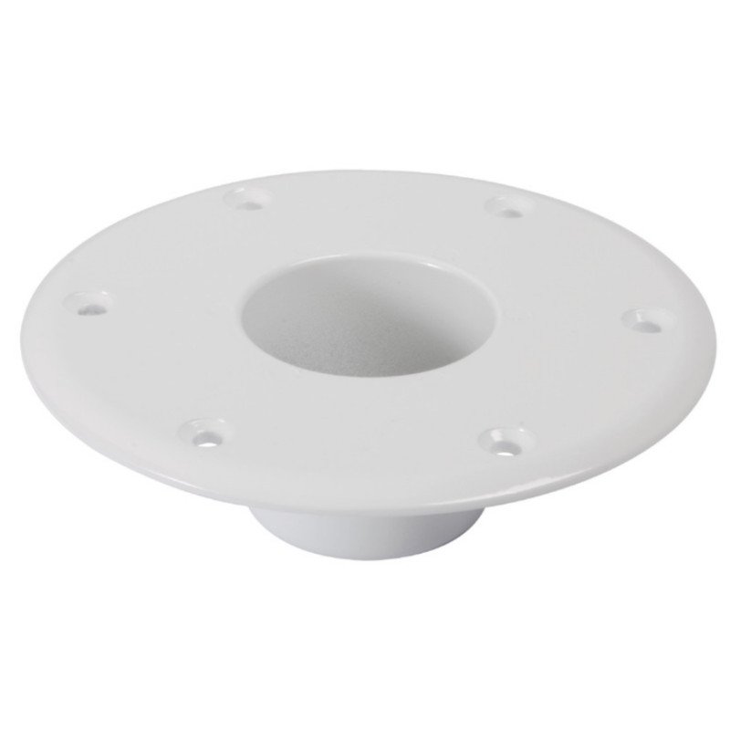 OSCULATI BASE ALLUMINIO BIANCO DA PAVIMENTO PER TAVOLO