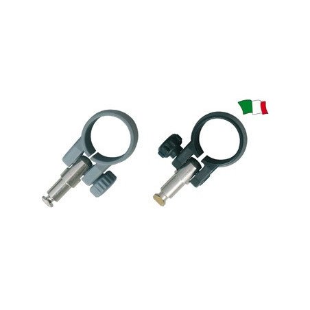 SCALMO REGOLABILE IN NYLON CON GAMBO IN OTTONE