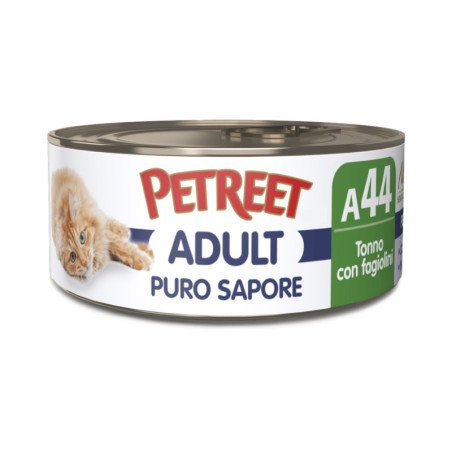 PETREET PURO SAPORE ADULT A44 TONNO CON FAGIOLINI 70GR