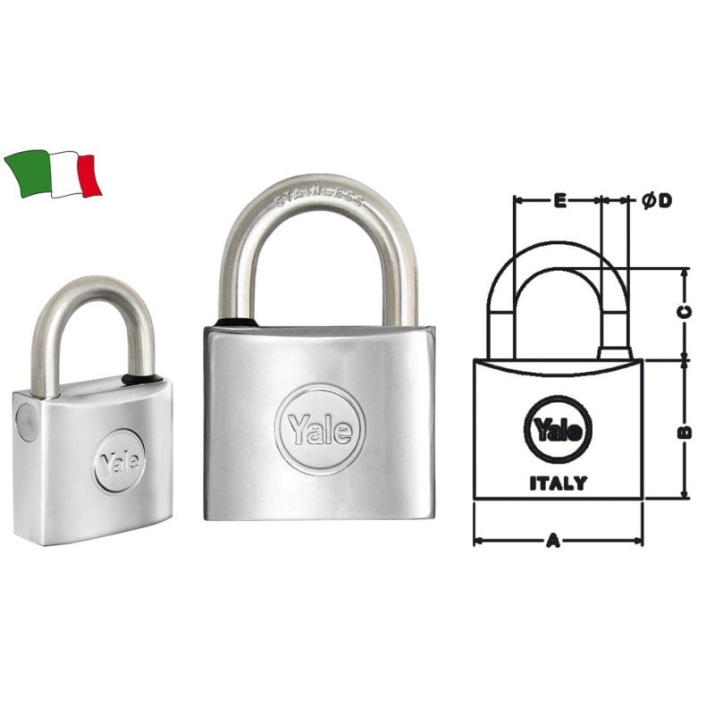 YALE LUCCHETTI NAUTICI INOX