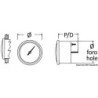 OSCULATI CONTAGIRI 2/4 TEMPI 12 V BIANCO CON CONTAORE