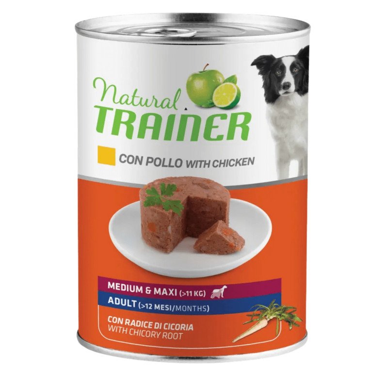 NATURAL TRAINER ADULT MEDIUM MAXI POLLO 400GR