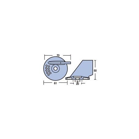 ANODO A PINNA PER SUZUKI 55-65 HP
