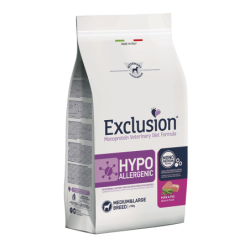 EXCLUSION DIET HYPOALLERGENIC MAIALE E PISELLI MEDIUM LARGE BREED