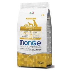 MONGE CROCCANTINI ALL BREEDS ADULT POLLO RISO E PATATE